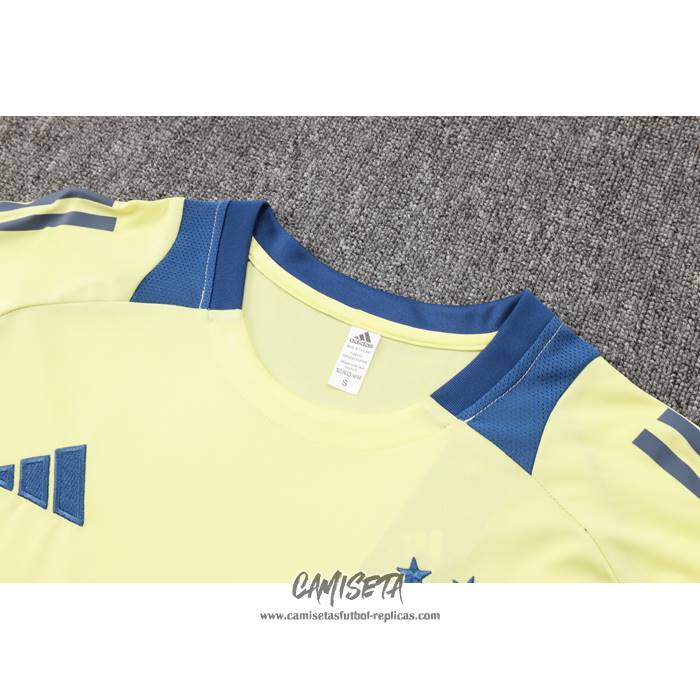 Chandal del Ajax 2024-2025 Manga Corta Amarillo - Pantalon Corto